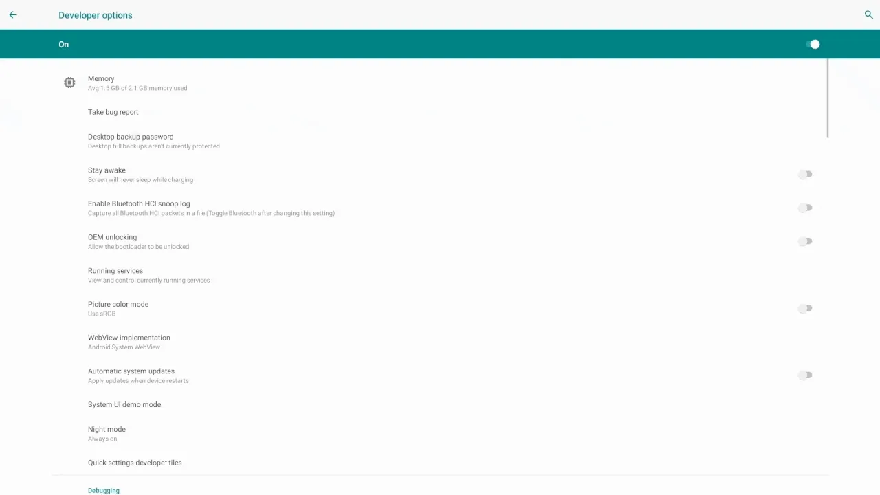 animazione della console